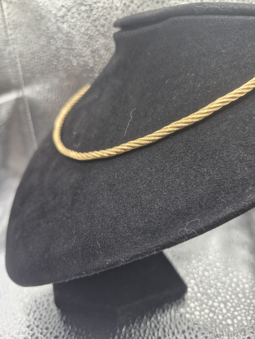 Elegant Italian Made Gold Over Solid Sterling Silver, Twisted Omega Necklace